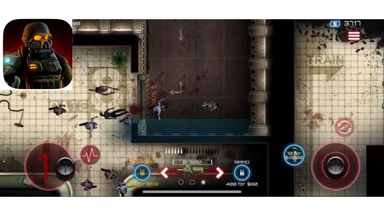 لعبة زومبي بمنظور علوي - SAS zombie assault 4 part 1