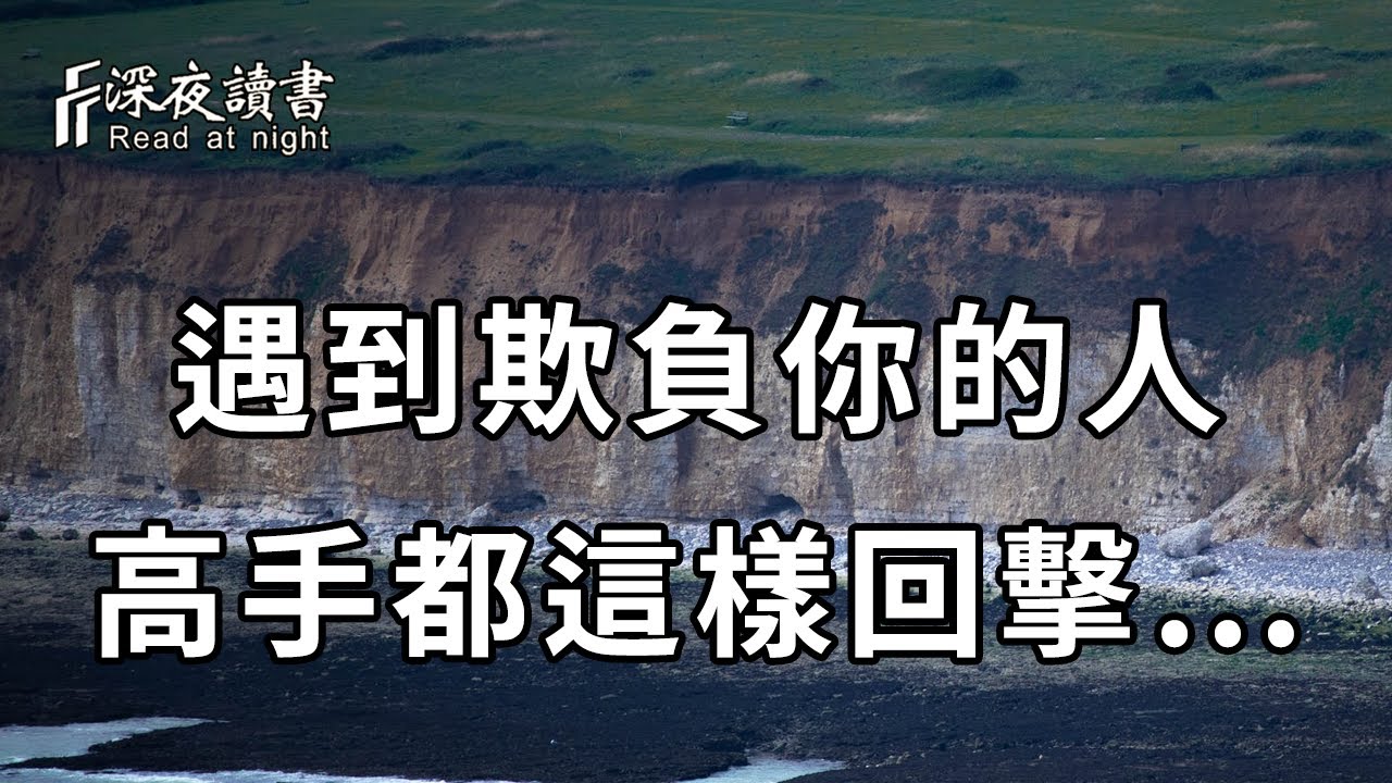 遇到欺負你的小人，真正的高手從來不會翻臉，而是這樣回擊……聰明的你儘早摸透【深夜讀書】