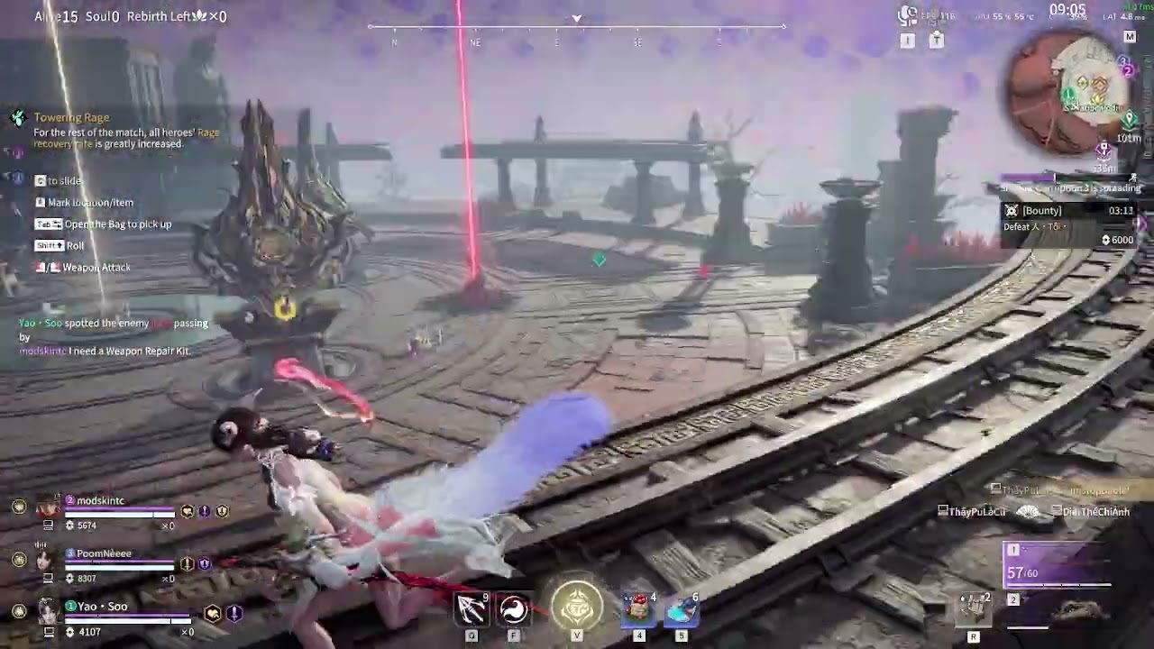 Naraka Bladepoint Tessa in Ranked SEA Trios Gameplay #1