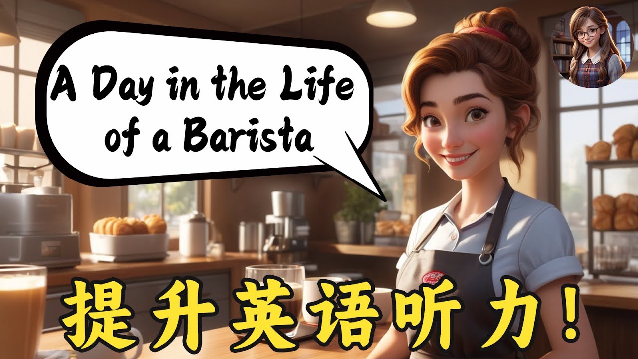 开始理解英语听力 🎧 简单的英语故事 《咖啡师的一天》-第4课