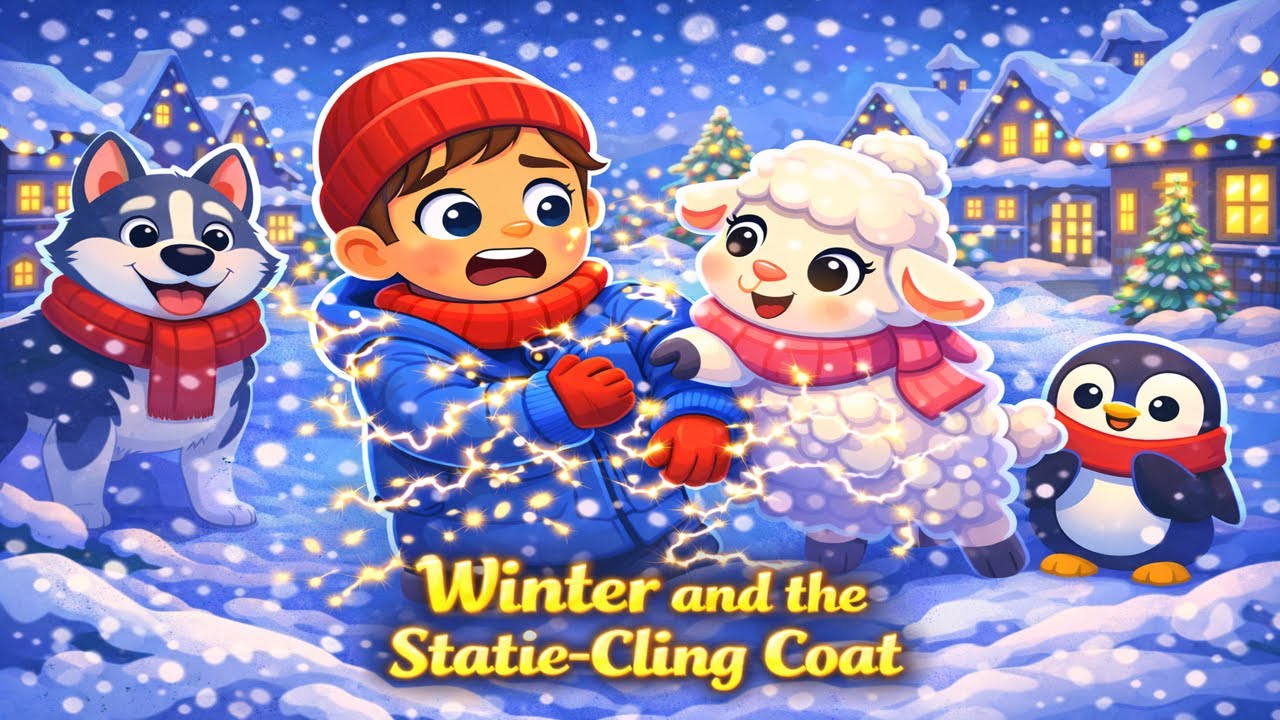 Winter and the Static-Cling Coat ⚡❄️ | Finn & Dolly Learn About Static | 3D Kids Cartoon
