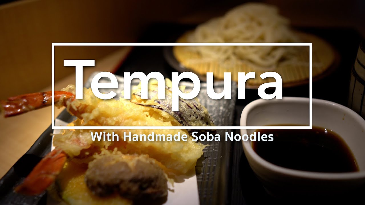 How to Prepare Delicious Tempura with Handmade Soba | Kiyoshi Singapore