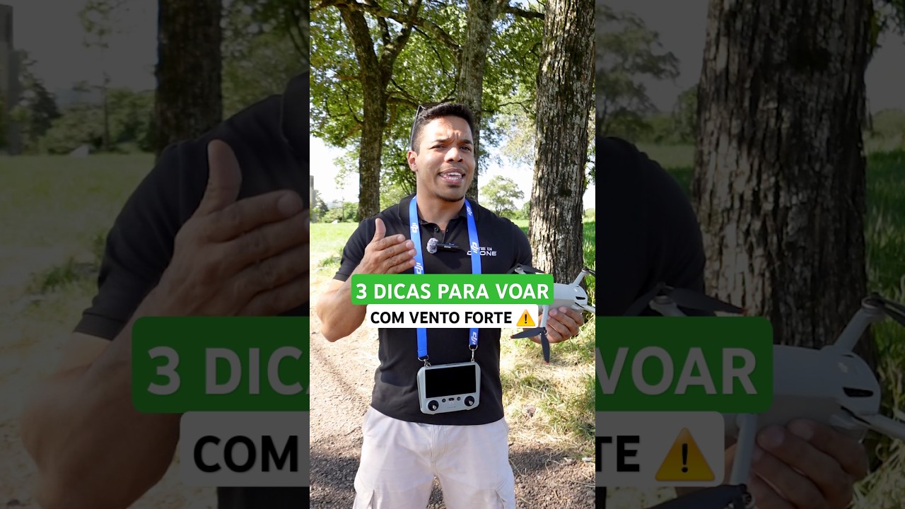 Vento forte? 3 dicas para voar seguro com seu drone DJI. #MestreEmDrone