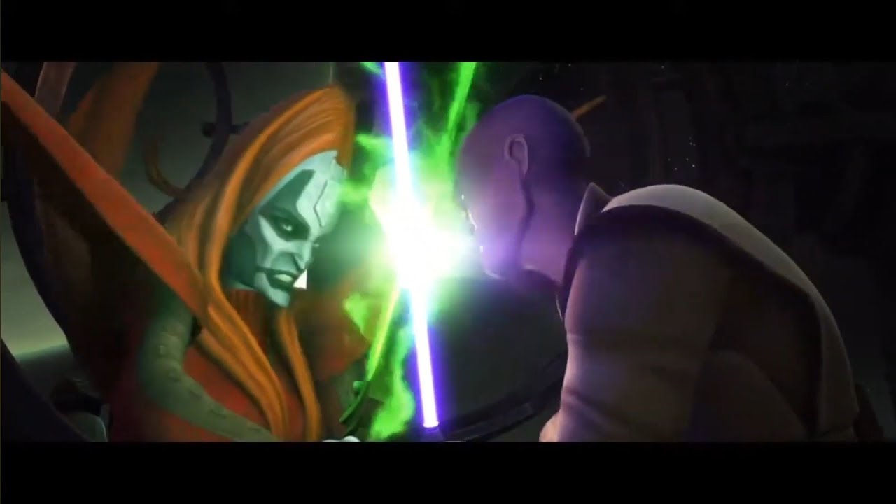 Star Wars The Clone Wars - Mace Windu Vs. Mutter Talzin