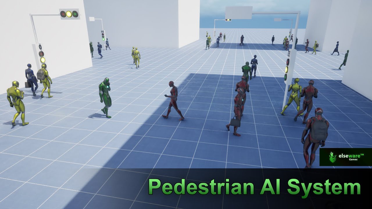 Pedestrian AI System (v2.0.0) - Preview Trailer | Unreal Engine Fab