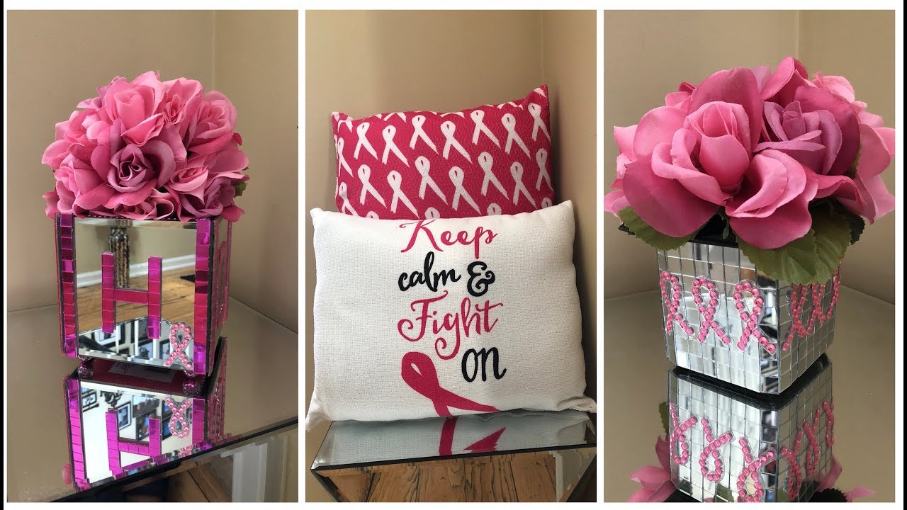 Dollar Tree DIY || Supporting Breast Cancer Awareness Month