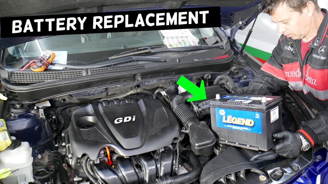 KIA OPTIMA CAR BATTERY REPLACEMENT 2010 2011 2012 2013 2014 2015 2016