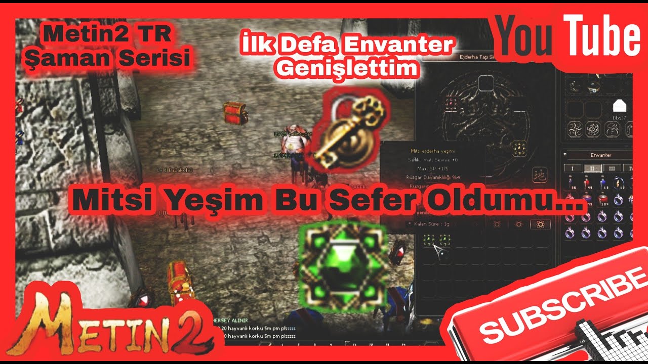 Metin2 Tr Mitsi Yeşim Bu Sefer 6-6 Geldimi l Hayatımda İlk Defa Envanter Genişlettim #metin2