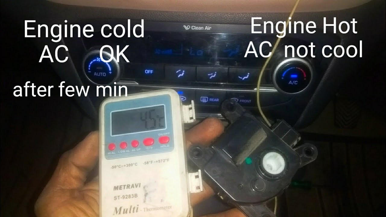 A/C not working after 10 min / Hot and Cold air come from different vent