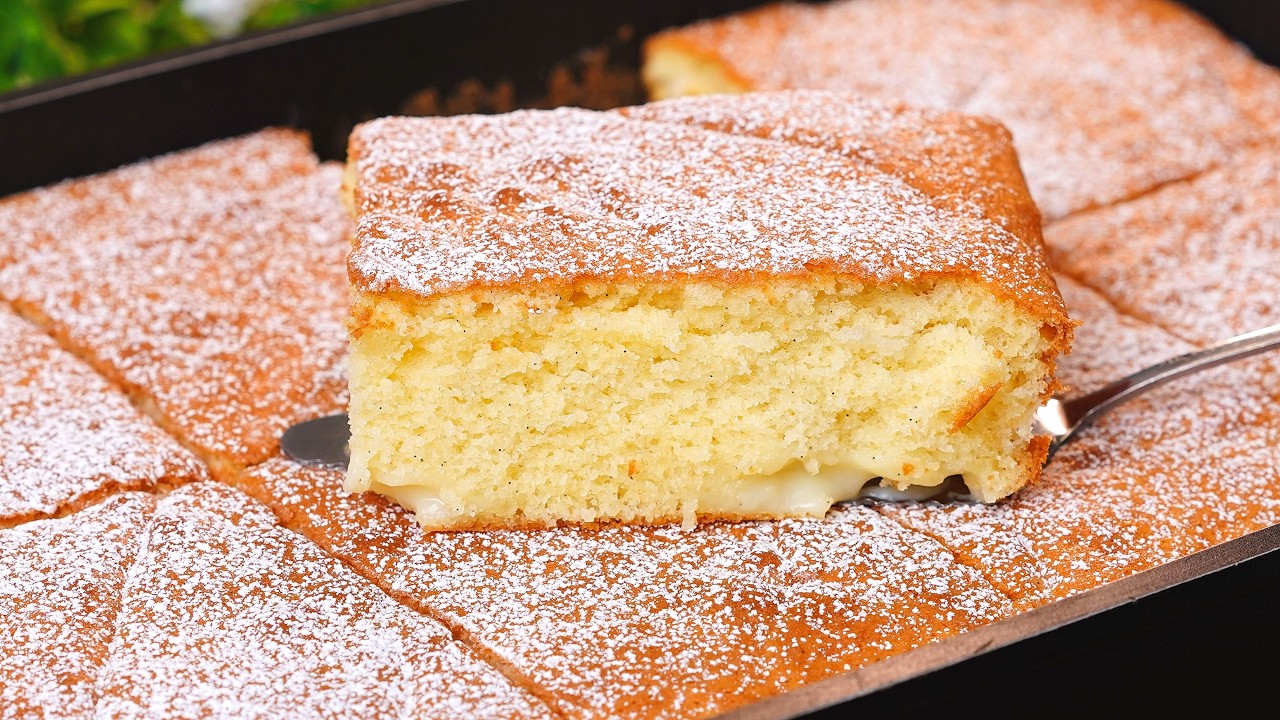 You will be making this Cream Cake every day! Simple and very tasty!