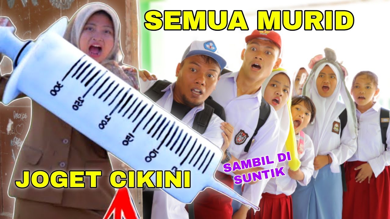 SEMUA MURID JOGED CIKINI KE GONDANGDIA SAMBIL DI SUNTIK | CHIKAKU FAMILY