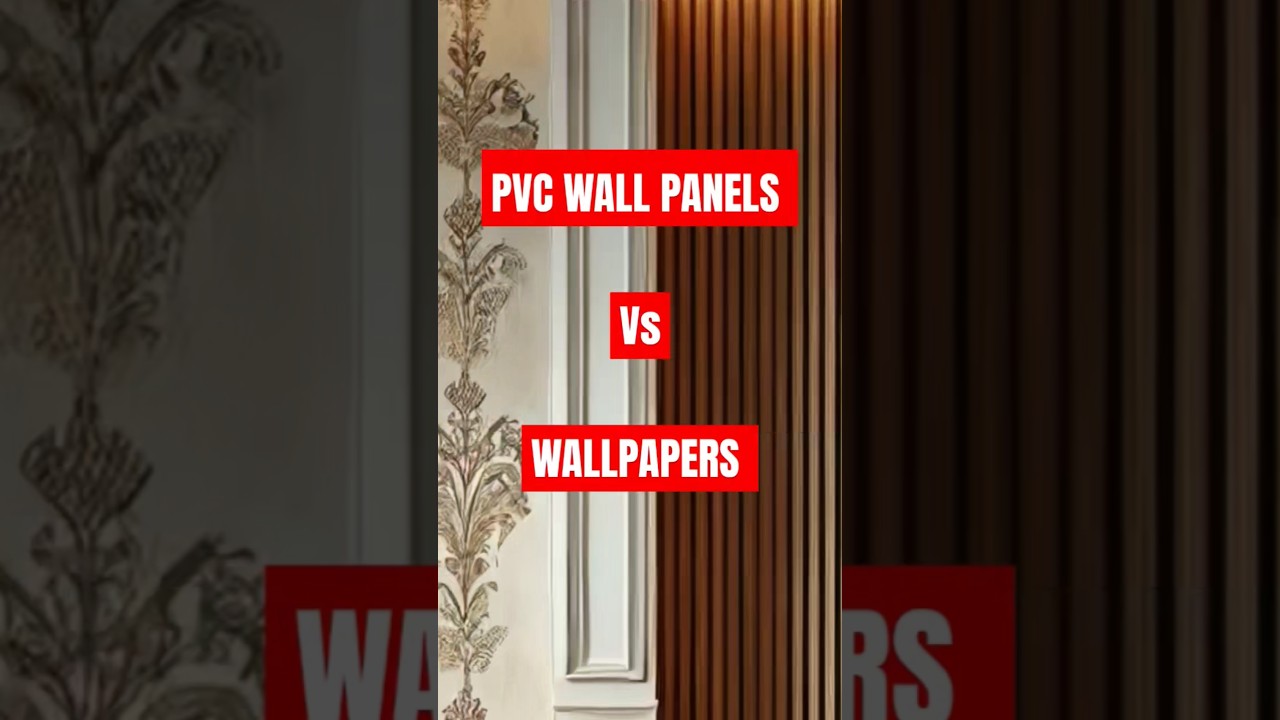 PVC Panels or Wallpapers? Best for Wall Decoration? #shorts #pvcpanels #wallpaper