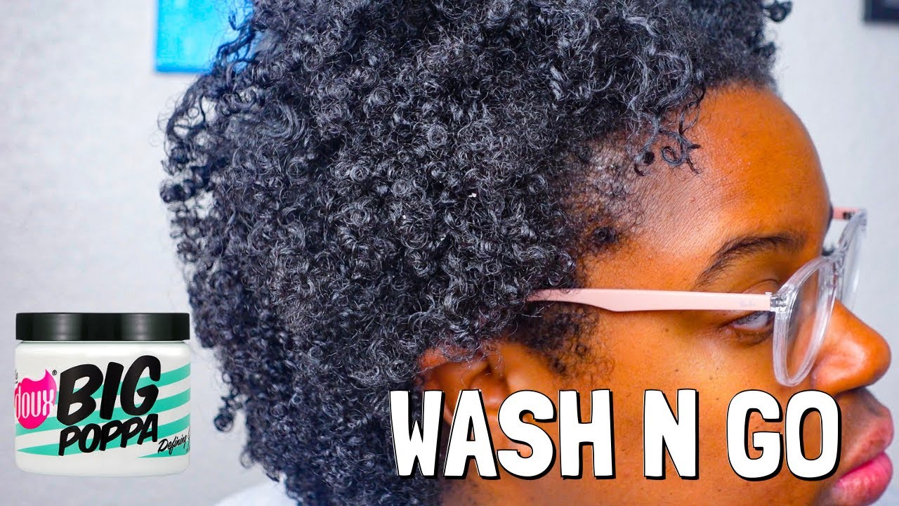 THE DOUX BIG POPPA DEFINING GEL REVIEW | WASH N GO ON NATURAL HAIR | JUSTENA ALES