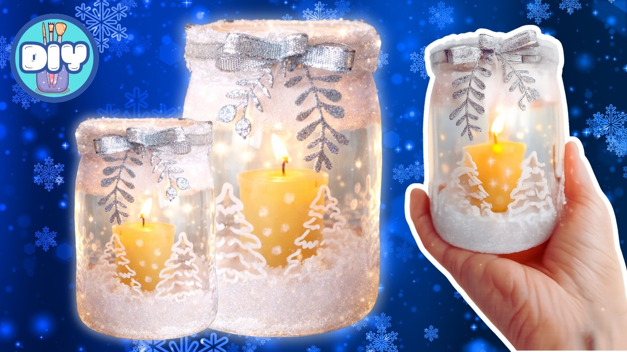 Idea Regalo Handmade 🎁 | Candela Invernale Elegante DIY