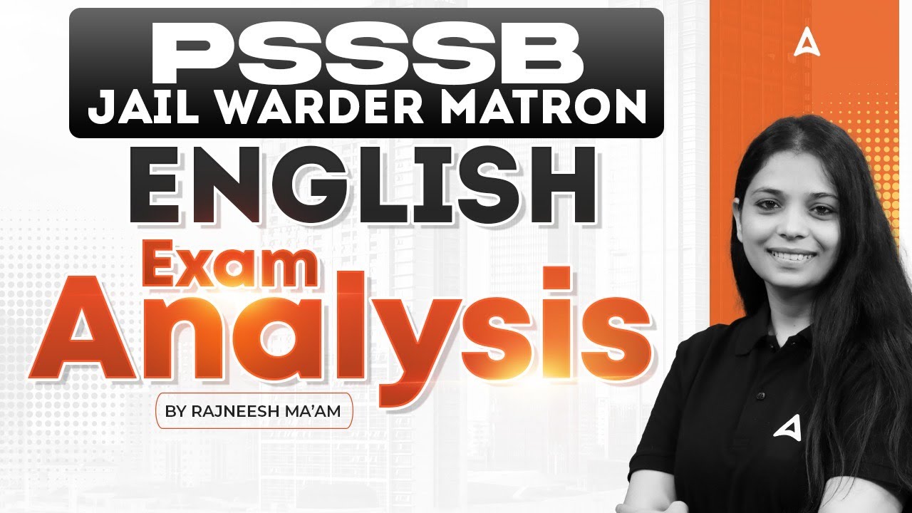 PSSSB Jail Warder & Matron English Exam Analysis | PSSSB English Exam Analysis | By Rajneesh Ma'am