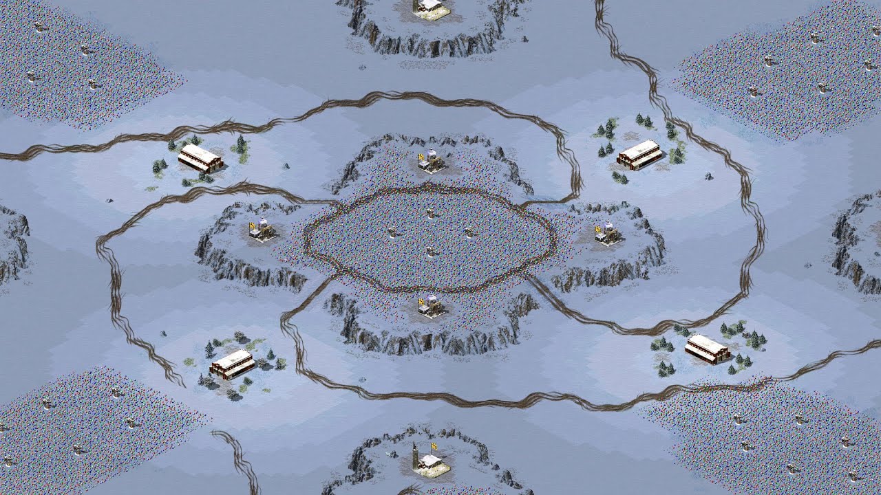 Red Alert 2 | Месть Юрия | 7 на 1 — карта с плюшевой миной — Союзники — сверхсложный ИИ