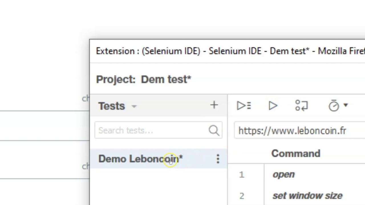[Selenium Tutos] 2- Selenium IDE