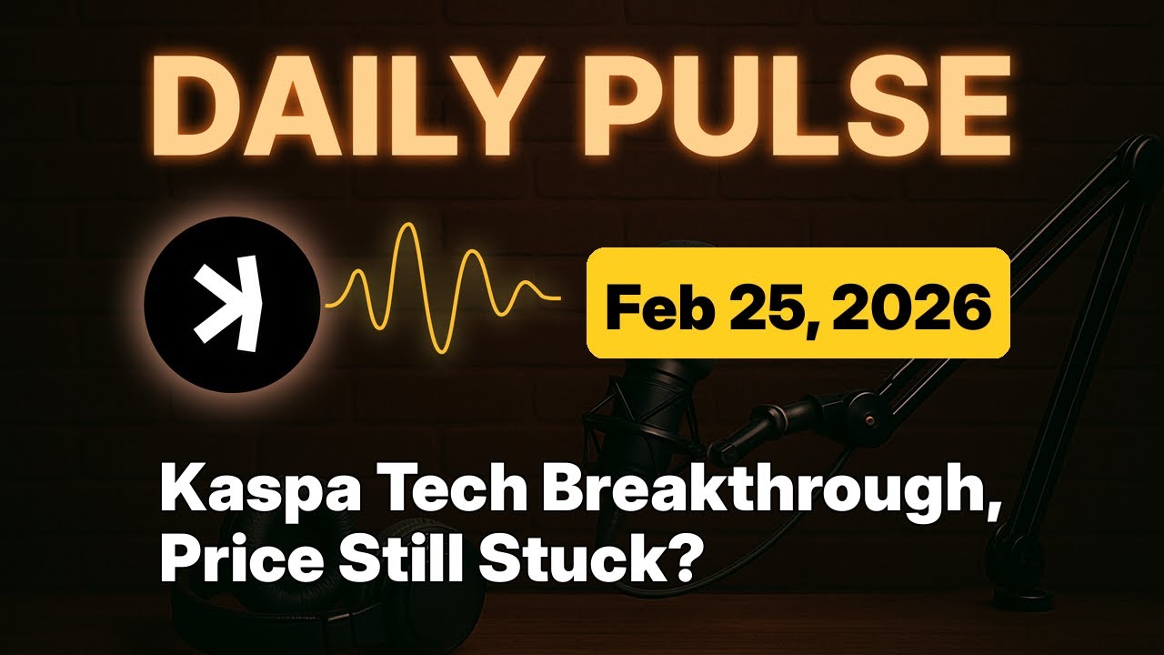 Kaspa Daily (Feb 25) - Kaspa Tech Breakthrough, Price Still Stuck?