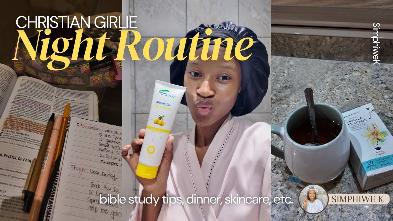 My Christian Girl Night Routine✝️🌸❤️ (devotion, skincare, S.O.A.P method)