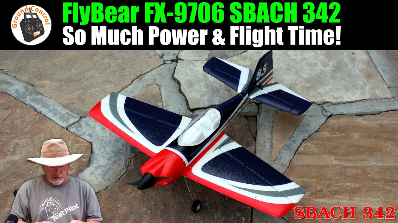This Micro Sport Plane is High Performance! FlyBear SBACH 342 4CH 550mm Brushless Sub-250g Plane!