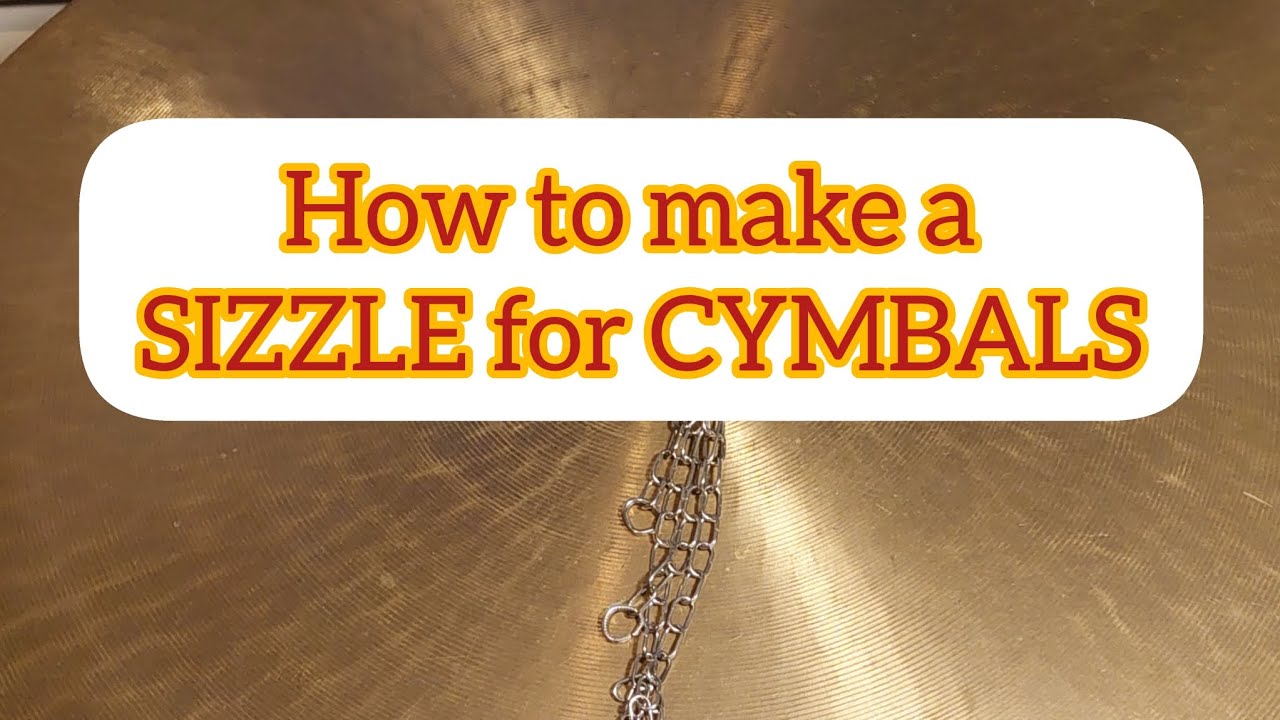 Drum Tip! How to make a Sizzle chain for Cymbal! Alternative to rivets!