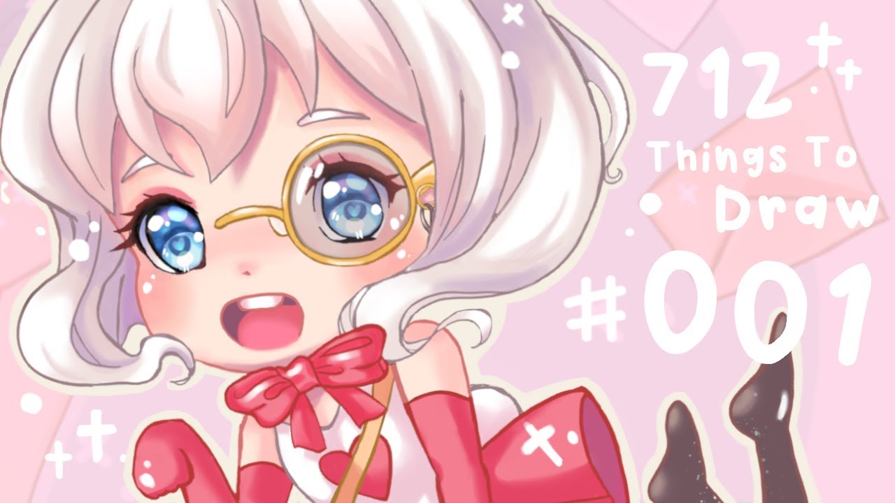 712 Things To Draw With Procreate #001 - 🐰 Alice Wonderland Character Design Drawing Time Lapse