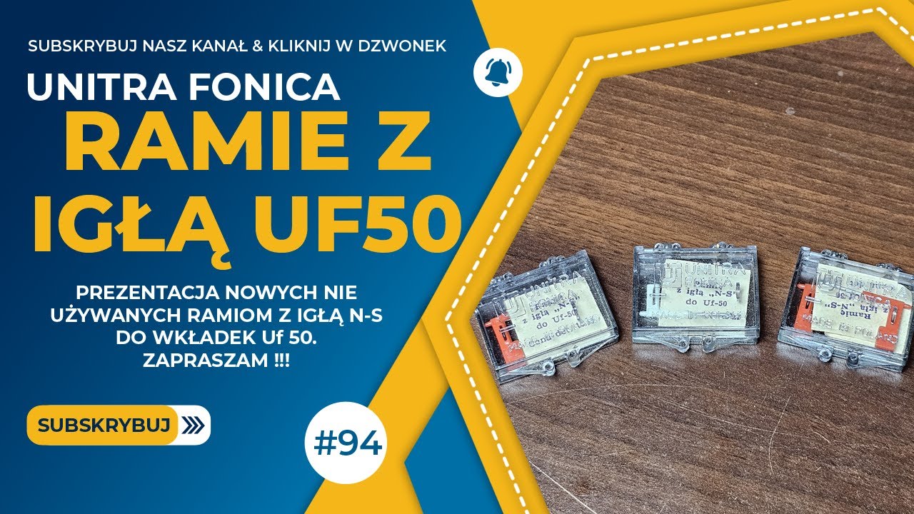 Unitra Fonica Ramię z igłą N-S do wkładki Uf-50  - Nowe ? - Sprawdzamy [F/94]