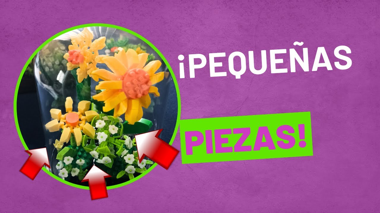 Reto de mini bloques | Flor amarilla