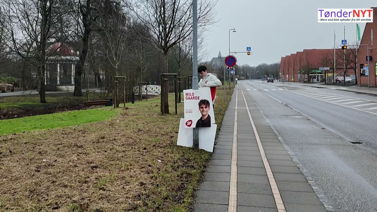 Folketingsvalg 2026 plakatophængning 28 februar 2026