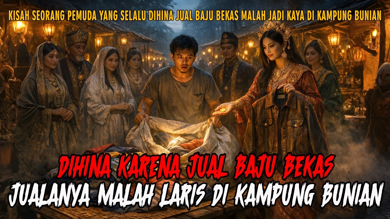 DIHINA KARENA JUAL BAJU BEKAS  JUALANYA MALAH LARIS DI KAMPUNG BUNIAN