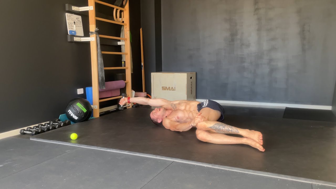 Side Lying Stretch (Shoulder CARs) - Regression