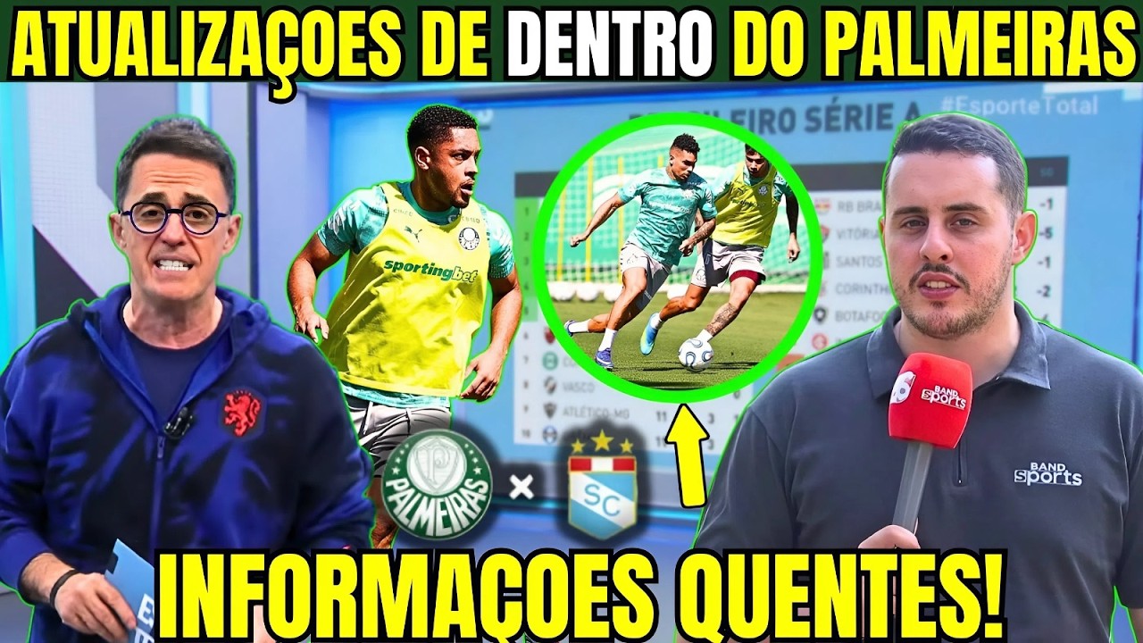 EXPLOSOES DE NOTICIAS DO PALMEIRAS VOLTA DE TIGRINHO, LIBERTADORES E TROCA DE FARPAS DE DIRIGENTES