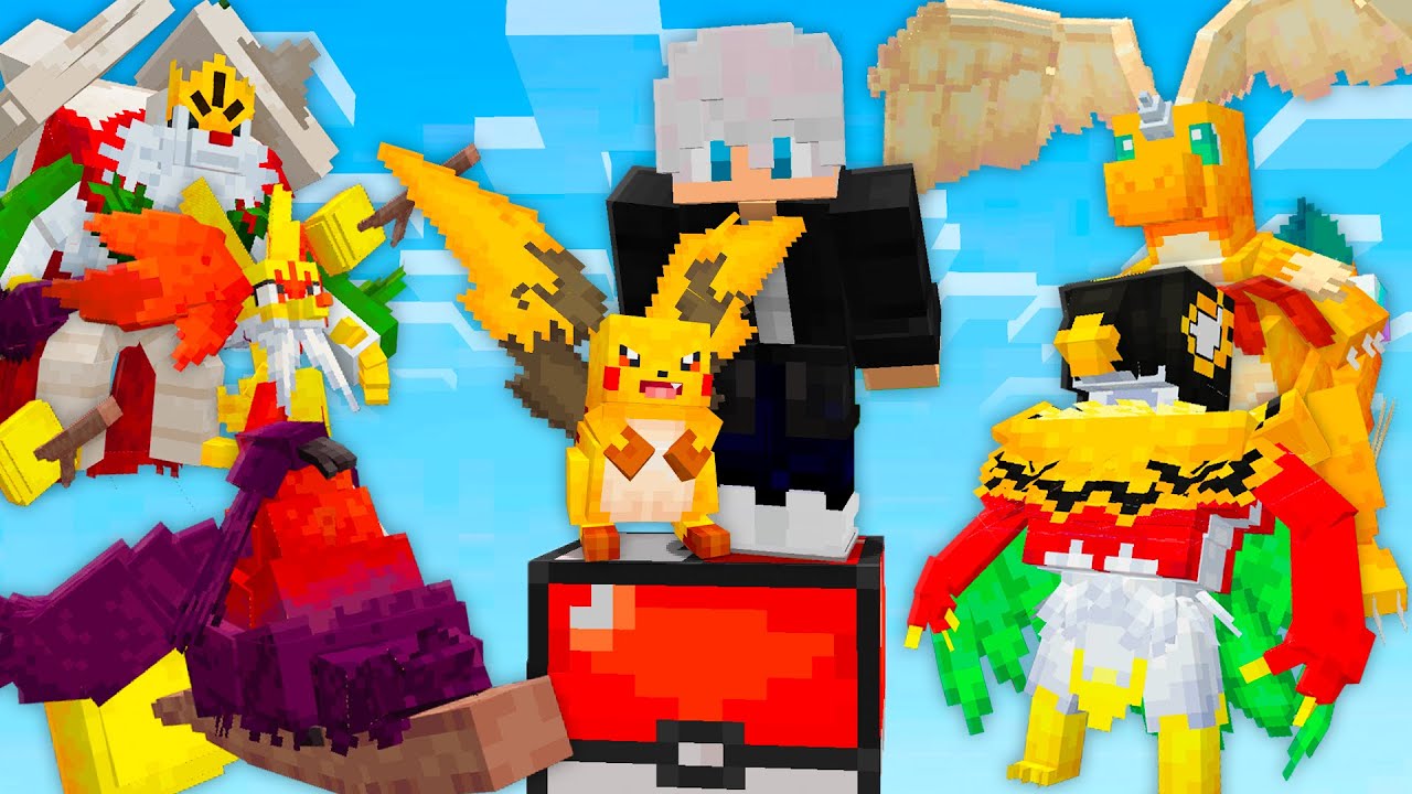 APENAS UM BLOCO de NOVAS MEGAS POKÉMONS no MINECRAFT COBBLEMON!