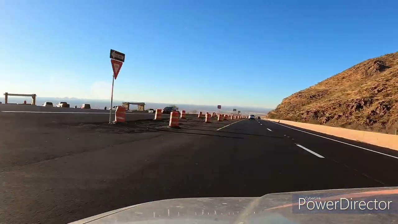 Drive Through Franklin Mountains. El Paso, Texas