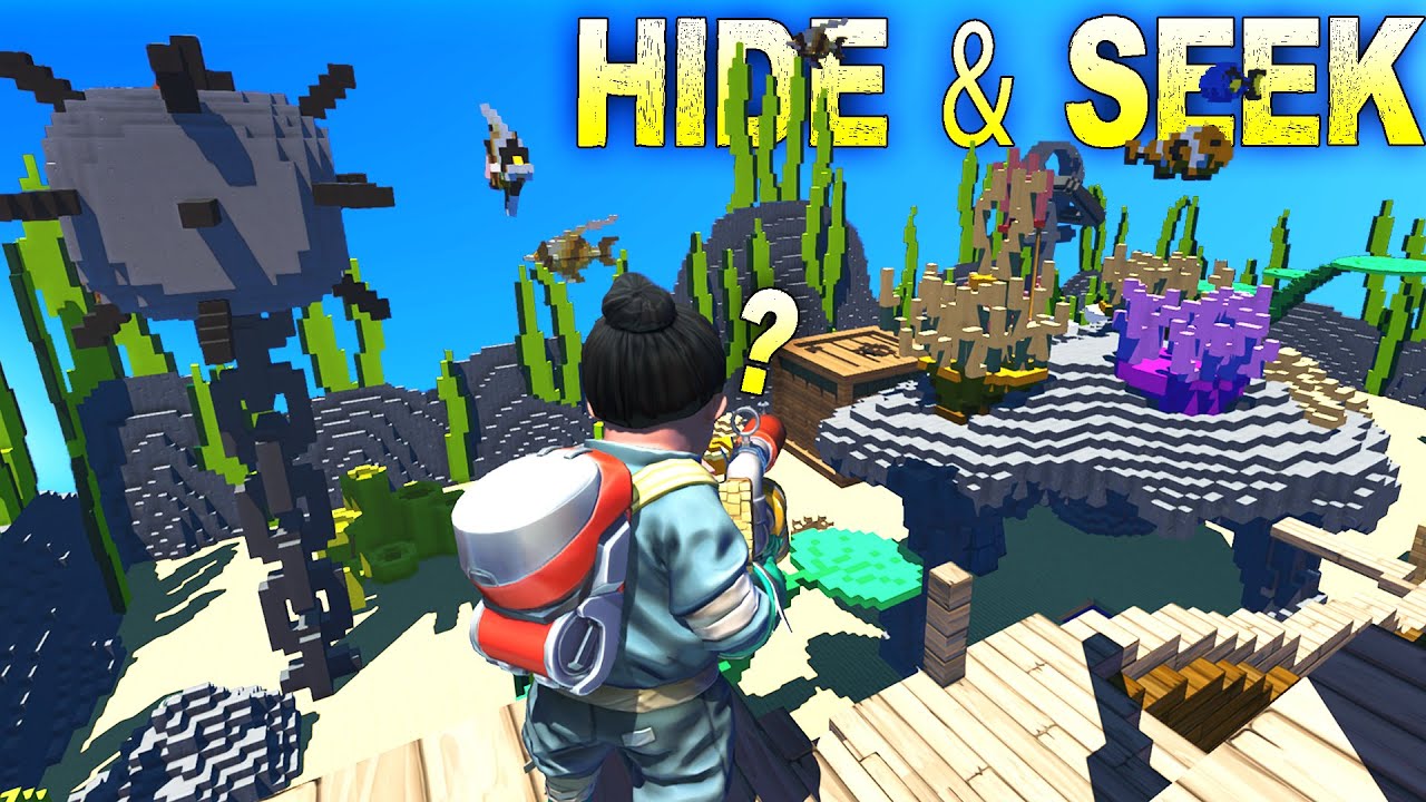 Hide and Seek Mind Games in an UNDERWATER ECOSYSTEM!