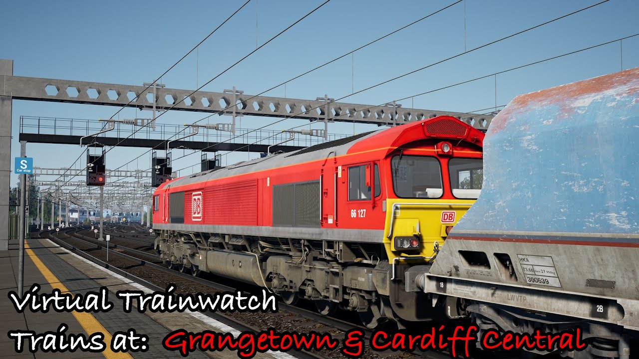 Virtual Trainwatch: Trains at Grangetown & Cardiff Central | Train Sim World 5