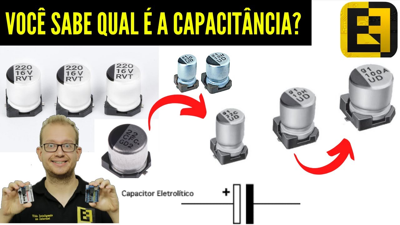 Capacitor Eletrolítico SMD de Alumínio - Como Saber o Valor da Capacitância? Eletrônica Fácil