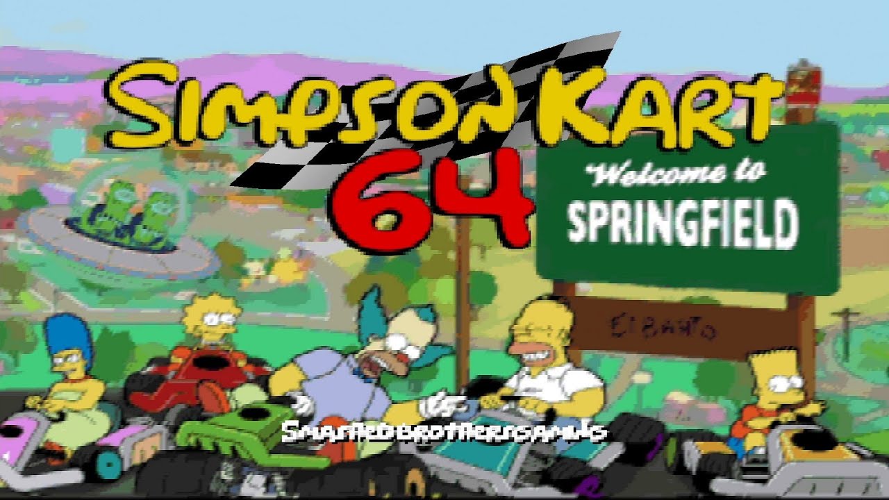 Mario Kart 64 - Simpsons Kart 64 // Full Game 100% Walkthrough (150cc)