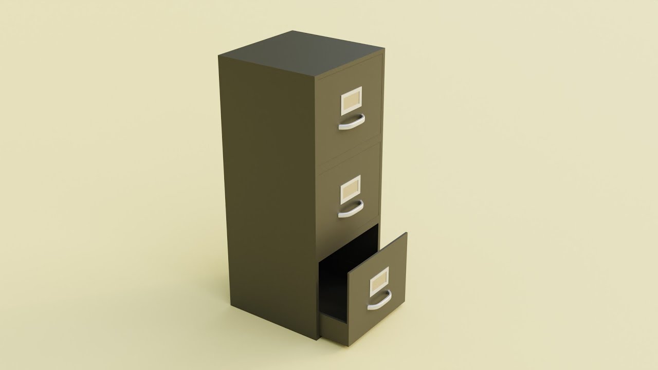 Filing cabinet Blender Tutorial
