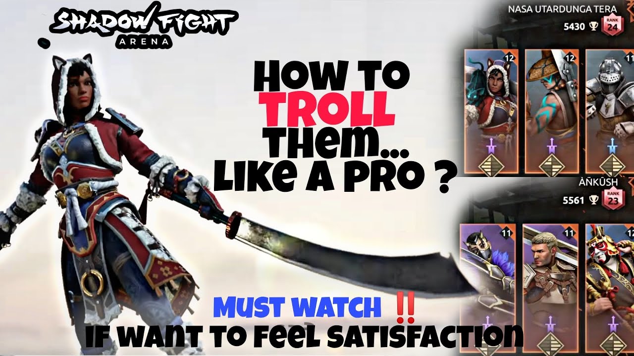 How To Deal With Campers?🤔 || Trolling Campers in Rank🥸 || Shadow Fight 4: Arena