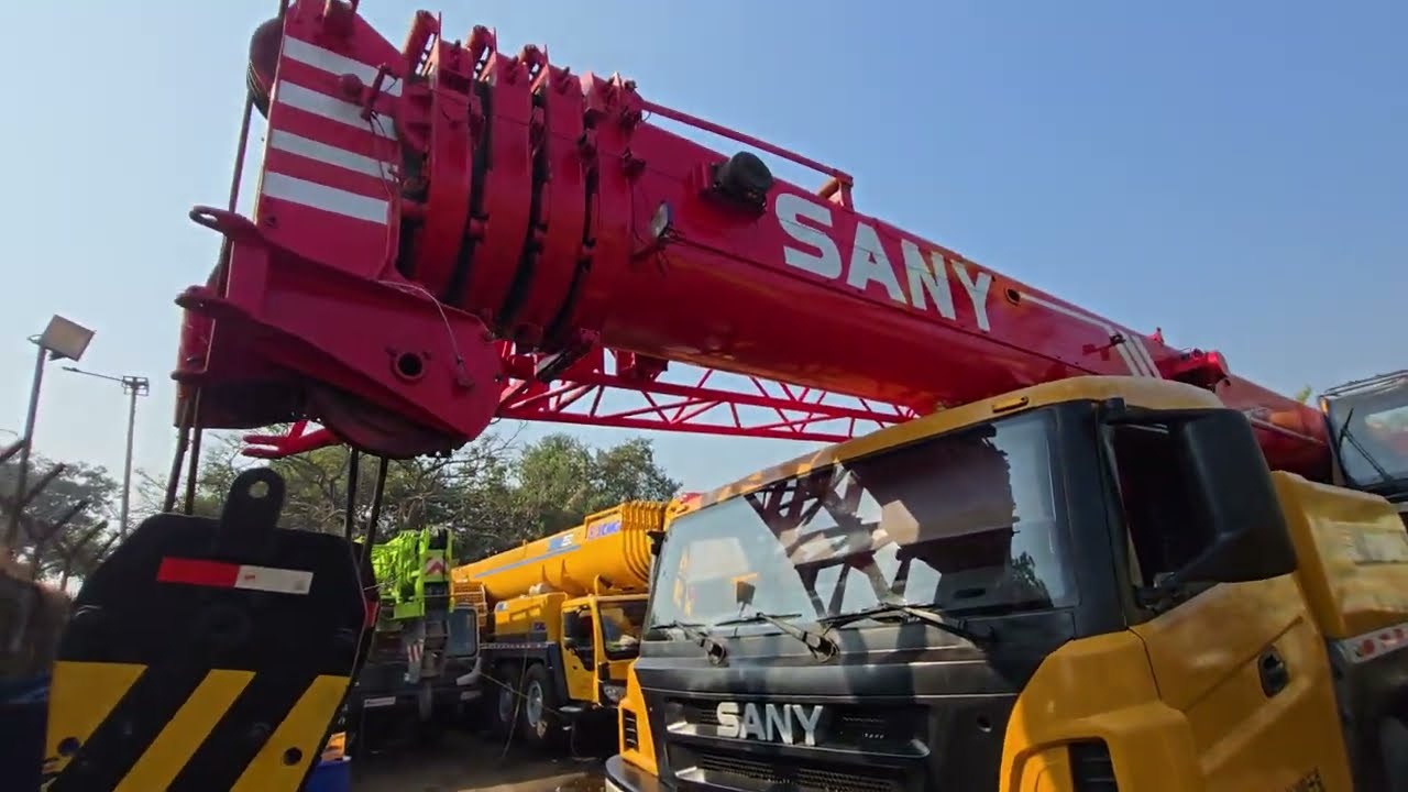 sany stc800 80 ton crane