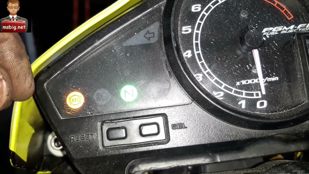 Como se lê e apagar código de falhas do sistema ABS da CB 300 RA  2011 (Apoio ms big)