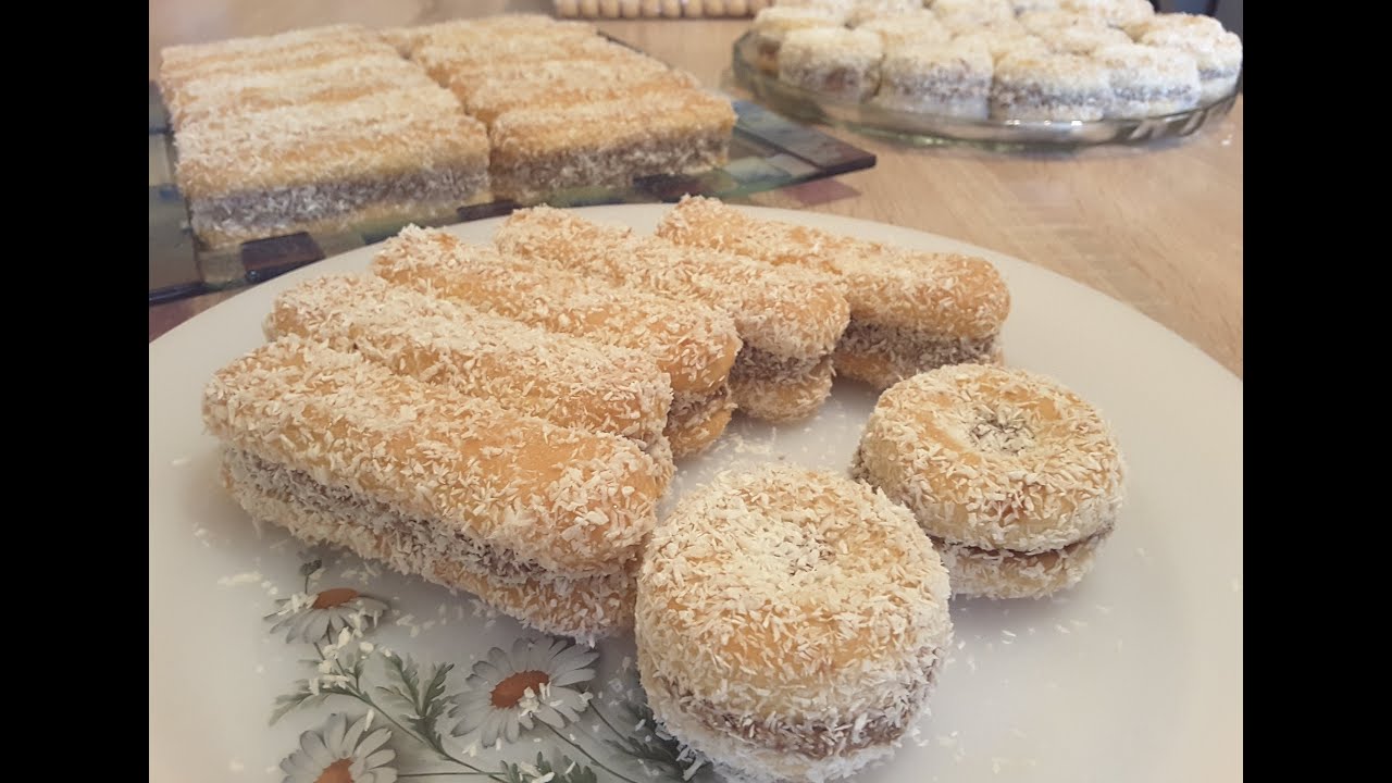 Детская игра Ламингтоны  с чайными кольцами  и Савоярди