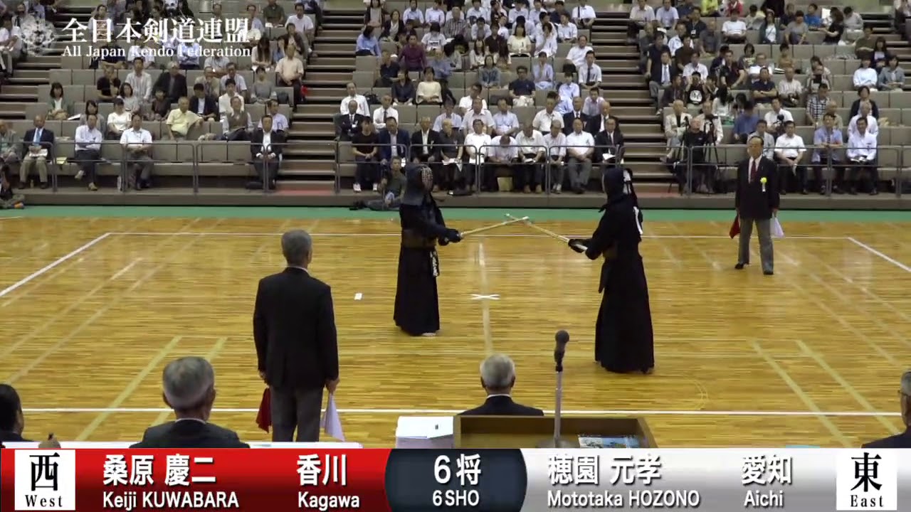 K.KUWABARA -MK M.HOZONO - 64th All Japan TOZAI-TAIKO KENDO TAIKAI - MEN 30