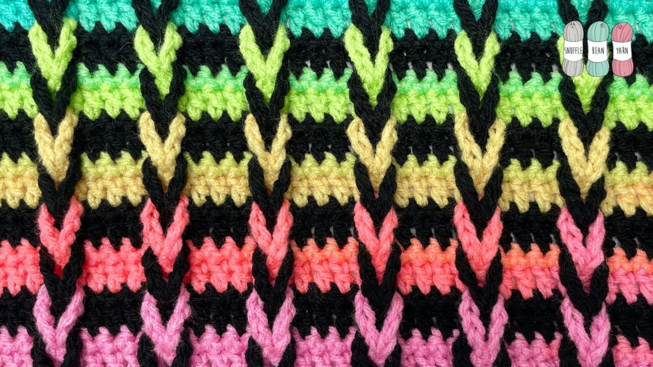 How to Crochet the Jacobs Ladder Stitch