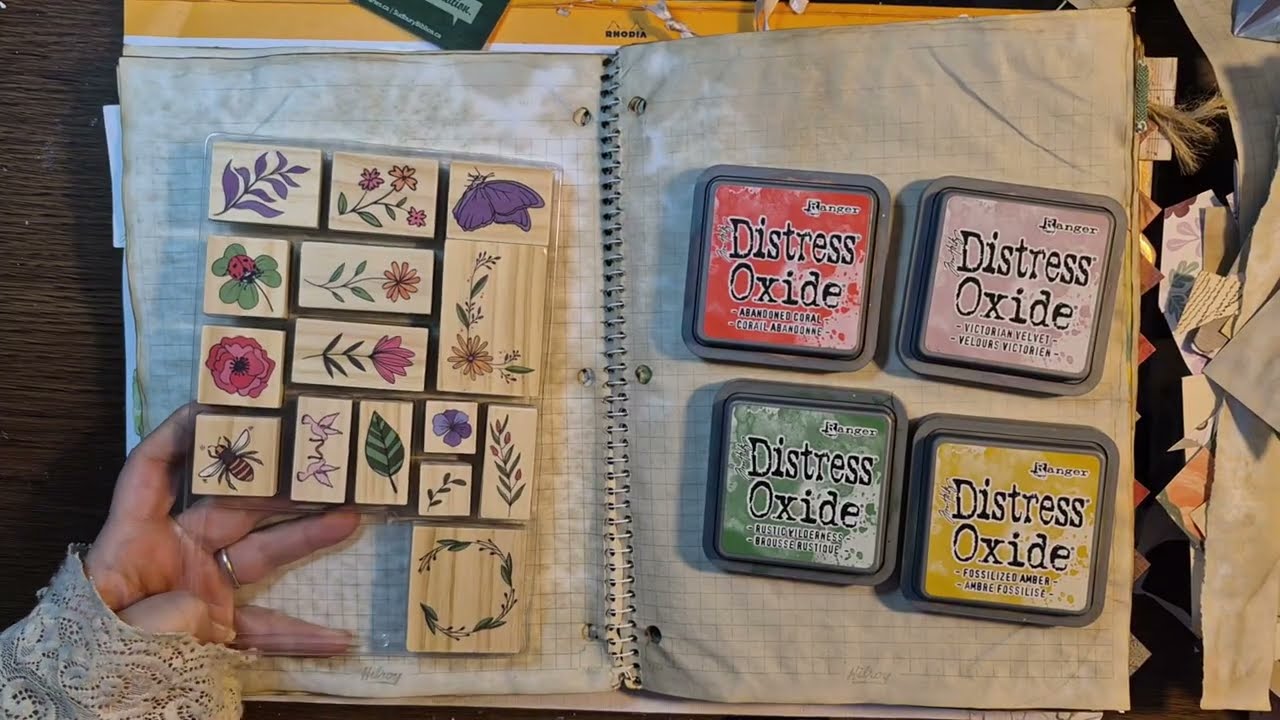 WATCH ME~adding simple ideas to my junk journal 