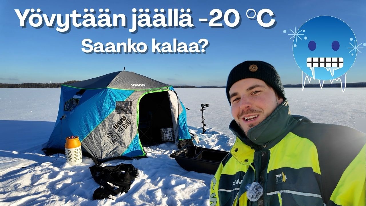 Pilkitään ja yövytään jäällä | Kalaa vai kylmää kyytiä?