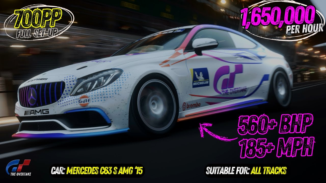 🏆 САМЫЙ БЫСТРЫЙ 700-сильный Mercedes C63s &mdash; Неудержимая мощь AMG! | Gran Turismo 7
