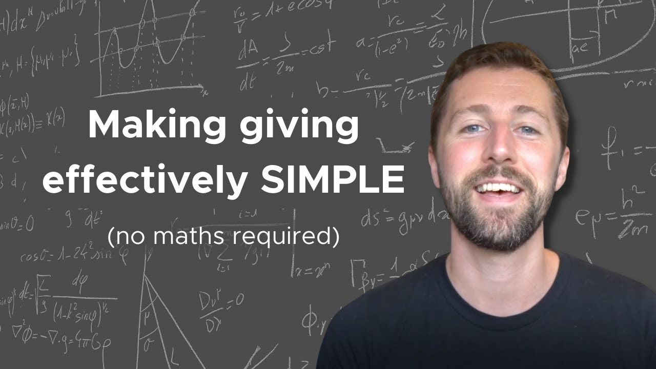 A simple guide to giving effectively