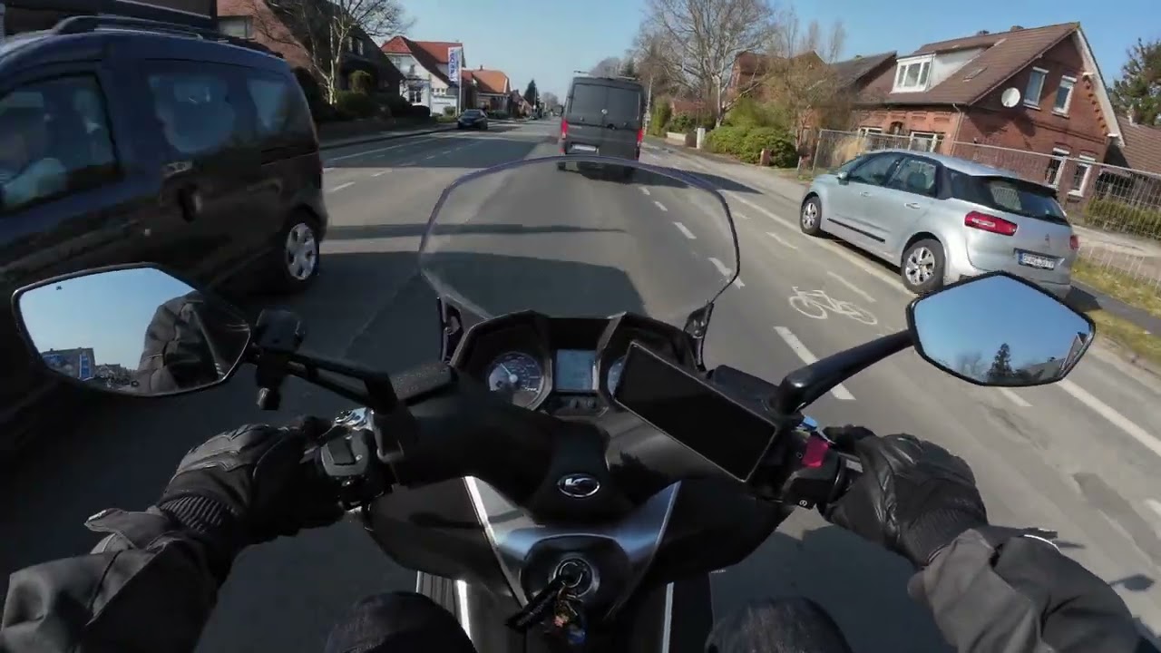 Kymco Downtown 125: Tour zur Küste bei besten Wetter☺️👍